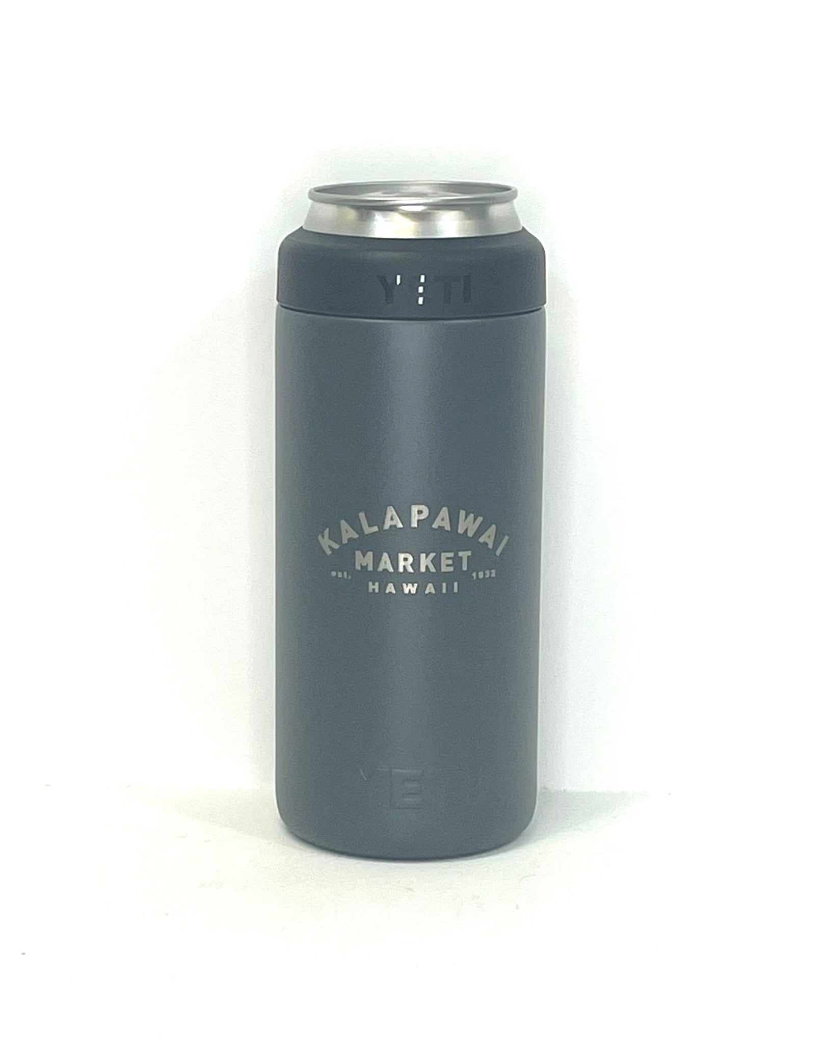 insulated 12oz yeti slim colster, charcoal